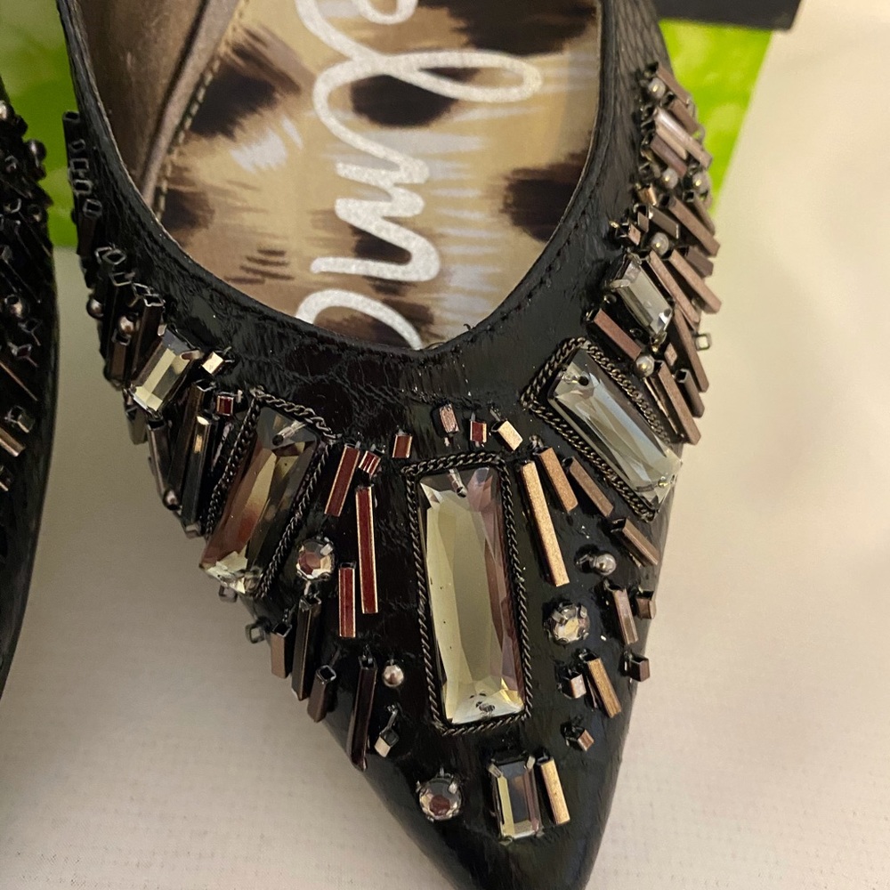 Sam Edelman Irela Embellished Leather Flats - Picture 9 of 11